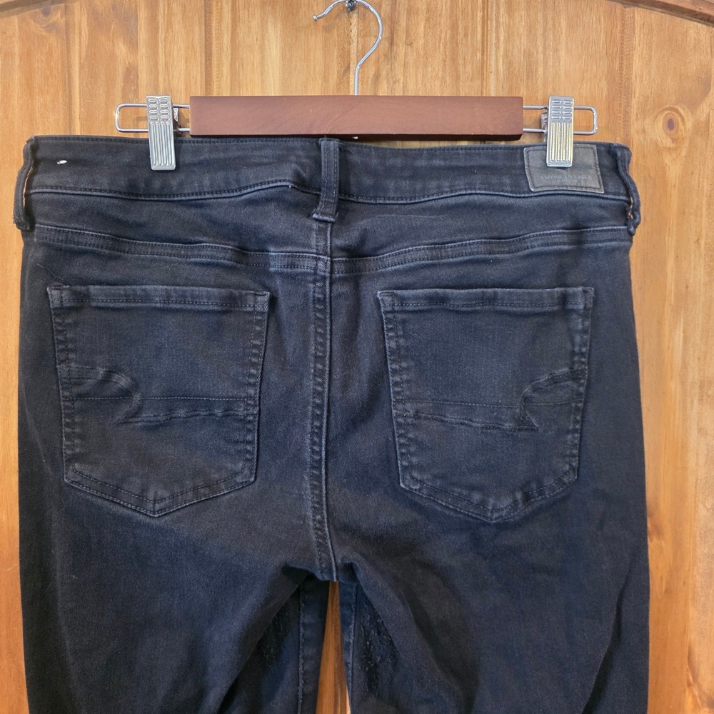 American Eagle Jegging Women 14 Black Excellent Ne(x)t Level Stretch X Denim Pan - Picture 8 of 11